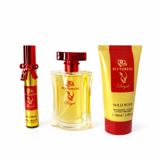 Plutoress Royal Wild Rose Gift Set – 3 in 1