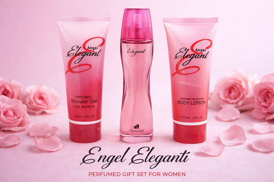 Set Parfum Angel Elegant 3 in 1 pentru Femei